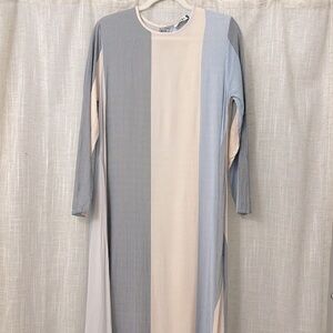 Benin Maxi Dress Blues/White/Cream Size 10 EUC